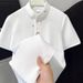 Summer New Men's Short Sleeve Polo Shirt Casual Versatile Top Collared T-Shirt Embroidered_viptrois.com