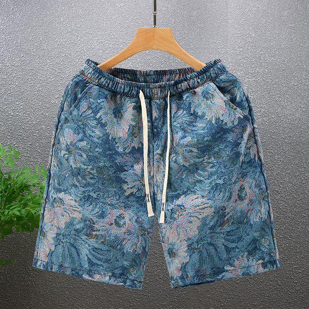 Men's Clothing Men's Clothing Cropped Pants Men's Summer Beach Pants Men's Casual Running Sports Shorts Men's Cropped Straight Pants Fashion_viptrois.com