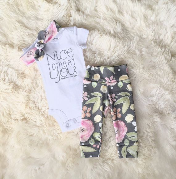 Kid's Clothing Popular Children's Clothing For Little Girls And Babies Printed Headband Three Piece Set_viptrois.com