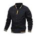 Men's Lightweight Casual Jacket - Windproof Polyester Zipper Coat For Spring & Autumn (Multiple Colors & Sizes)_viptrois.com