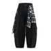 Two-Piece Loose Scimitar Pants Niche Trendy Brand Men's Fashion Design Plaid Detachable Zipper Curved Wide-Leg_viptrois.com