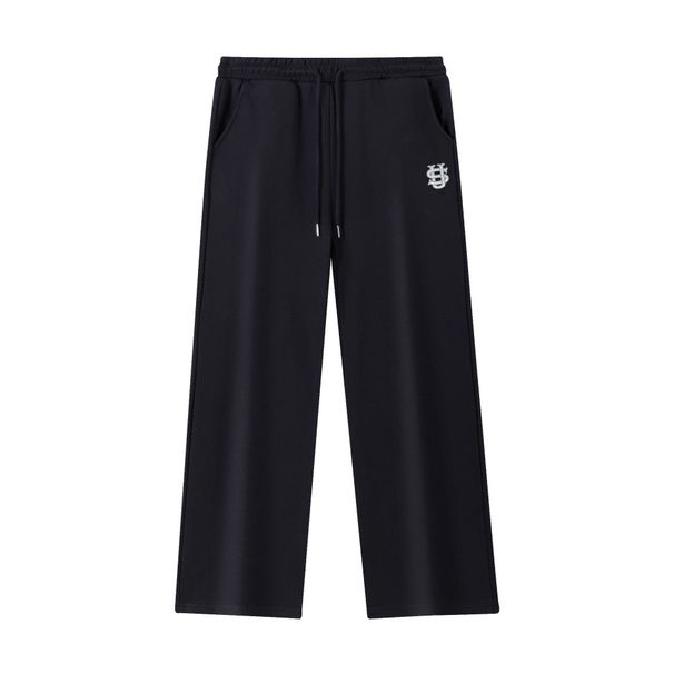 Men's Clothing Heavyweight 420g 85% Cotton Trendy Brand US Boutique Embroidered Straight Sweatpants For Men And Women, Casual Sports Trousers_viptrois.com