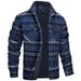 CT 2025 New Long Sleeve Turn-down Collar Plaid Thickened Shirt Men's Jacket_viptrois.com