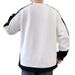 "Streetwear Color-Block Hoodie - Oversized Unisex Pullover With Contrast Collar (M-5XL)"_viptrois.com