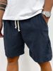 2025 European And American Foreign Trade New Men's Summer Casual Drawstring Corduroy Retro Shorts For Casual Wear_viptrois.com