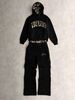 Streetwear Hoodie & Pants Set - Stylish Leopard Print & Letter Embroidery - Unisex Casual Outfit (Grey/Black, S-xl)_viptrois.com