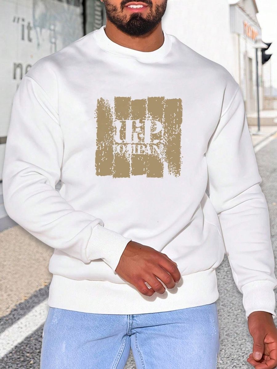 Polar Fleece Solid Color Round Neck Sweater Mens Candy Cotton Long Sleeve Working Clothes_viptrois.com