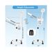Facial Steamer & 5X Magnifying Lamp Professional Aromatherapy Humidifier For Salon Adjustable Height, With Wheels Sleek_viptrois.com
