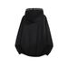 Retro Pearl-Embellished Cropped Hoodie – Unisex Oversized Streetwear Sweatshirt For Spring & Autumn (Black, White-Gray, Light Gray, M-XXXL)_viptrois.com
