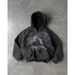 Men's Clothing Gothic American Street Cardigan Zipper Sweater Trend Thickened Cross Border Hot Hooded Top Jacket_viptrois.com