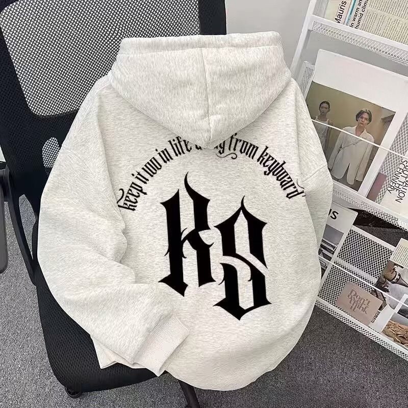 Premium Fleece-Lined Hoodie – Oversized Streetwear With Bold Letter Print (Wine Red/Black/Navy)_viptrois.com