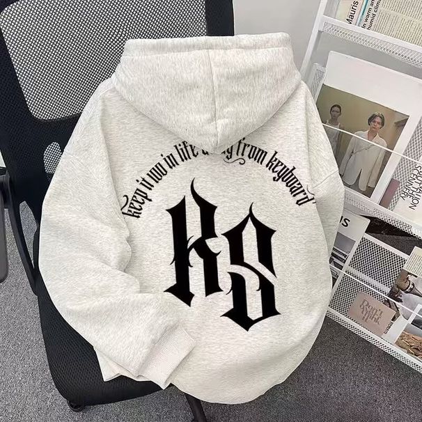 Premium Fleece-Lined Hoodie – Oversized Streetwear With Bold Letter Print (Wine Red/Black/Navy)_viptrois.com