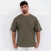 Men's Clothing Pure Cotton Trendy Brand Round Neck Short Sleeved T Shirt Men's Loose Couple Bottoming Shirt Solid Color_viptrois.com
