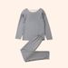 Mother & Kids Delong Heating Children's Clothing Thermal Underwear Boys And Girls Autumn And Winter Warm Clothes Children's 2025 New Pajamas Set_viptrois.com
