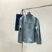 Correct Version 25 Autumn Winter Light Blue Sheepskin Suede Men's Jacket D Brand Quality Heavyweight Coat European_viptrois.com