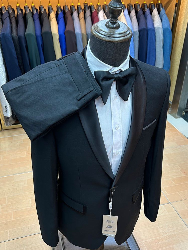 Men's Clothing Green Collar Suit Slim Two Piece Suit Student Graduation Stage Performance Suit_viptrois.com