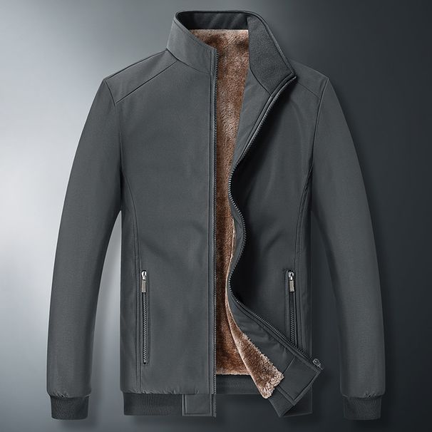 Middle Aged And Elderly Men's Jacket With Thick Velvet, Middle-Aged Father's Cotton Jacket, Large Size Warm Winter Coat_viptrois.com