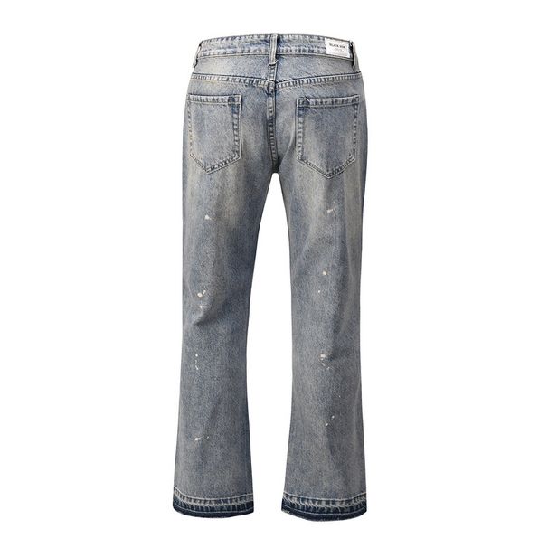 Men's Clothing The Same Style Of Ink Washed Flared Jeans From European And American High Streets_viptrois.com