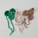 Kids' earmuffs Hand-crocheted children's earmuffs new vintage solid color lace-up hats for fall/winter_viptrois.com