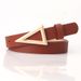 Internet celebrity popular women's belt version trendy triangle buckle belt snap buckle fashion versatile dress belt _viptrois.com
