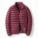 Men's Lightweight Down Jacket – 550FP Duck Down, Breathable & Machine Washable, Slim Fit (Grey/Black/Burgundy/Navy)_viptrois.com