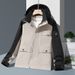 Monochrome Man- 2026 Autumn Couple Windproof Waterproof Jacket Men And Women Casual Outdoor Hooded Clothing Plus Size Cross-Border_viptrois.com