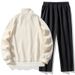 Men's Clothing Couple sports suit spring and autumn trendy long sleeved sweater trousers two piece running casual sportswear live_viptrois.com