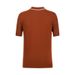 Men's Clothing Spring And Summer Casual All Match Brown Polo Collar Short Sleeved Single Breasted Middle Aged Knitted Sweater For Men_viptrois.com