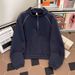 Men's Half-Zip Turtleneck Sweatshirt – Cleanfit Heavyweight Pullover With Hood (Greyish/Navy Blue, M-2XL)_viptrois.com