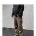 Men's Clothing High Street Overalls Design Hip Hop Loose And Slim Straight Functional Casual Pants_viptrois.com
