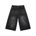 Vintage Washed Denim Shorts For Men – Relaxed Fit, Mid-Length, Straight Leg – Retro Summer Casual Shorts (Multiple Colors & Sizes)_viptrois.com
