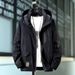 Men's Clothing Plus Size Fat Men's Jacket Plus Size Medium And Long Spring And Autumn Windbreaker Coat Loose Hood Fat Man Top Coat_viptrois.com
