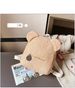 Cross Border New Plush Bear Children's Schoolbag 2024 New Cute Cartoon Bag Kindergarten Children's Backpack_viptrois.com