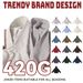 Men's Clothing Premium Fleece Hoodie & Sweatpants Set - Soft Cotton Casual Loungewear For Men (Round Neck/Hooded/Zip-Up) - Classic Solid Colors_viptrois.com