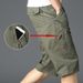 Men's Casual Work Pants In Loose Large Size, Worn Over Other Clothes For Summer, Cotton Casual Pants For Men, Short Pants For Men_viptrois.com