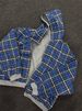 Minimalist Christmas-plaid, Dark-toned, Reversible Zip-up Sweatshirt Jacket_viptrois.com