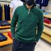 Autumn Winter Half Turtleneck Zipper Men Loose Pullover Cable Knit Sweater Jacket Trendy Versatile Casual Top_viptrois.com