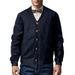 Suitable For All Seasons 24 Hot Sale New Trendy Fashion Casual Men's Jacquard Cardigan Buttoned Knit Slim Fit Jacket_viptrois.com