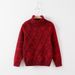 Mother & Kids 2024 New Children's Turtleneck Chunky Fall/Winter Jumper With Extra Pile For Kids_viptrois.com