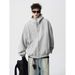 Men's Clothing Irregular Stitching Seam Jacket For Men In Winter American Style Plus Velvet Hoodie Trendy Brand All Match Casual Sweater_viptrois.com