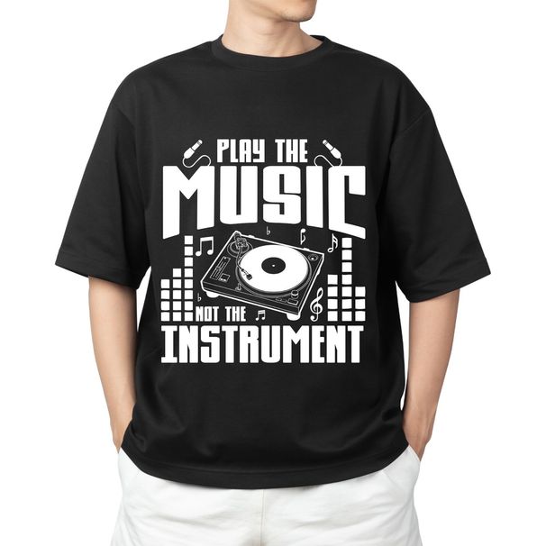 Play The Music Not The InstrumenT Shirt Mens Womens Tees Top | DJ Hip Hop Musician T-Shirt Mens Womens Tees Top Men's Women's Tops Tees_viptrois.com
