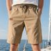 Men's Casual Shorts Breathable Polyester Summer Shorts For Sports Outdoor Slim Fit Multiple Colors Black, White, Gray, Army Green, Khaki, Blue_viptrois.com