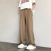 Men's Clothing Naples Casual Trousers Men's High End Drape Straight Mopping Trousers Loose Casual Suit Trousers_viptrois.com