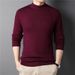 Semi-turtleneck Men's Slim-fit Sweater Men's Blue Bottom Sweater Men's Clothing_viptrois.com
