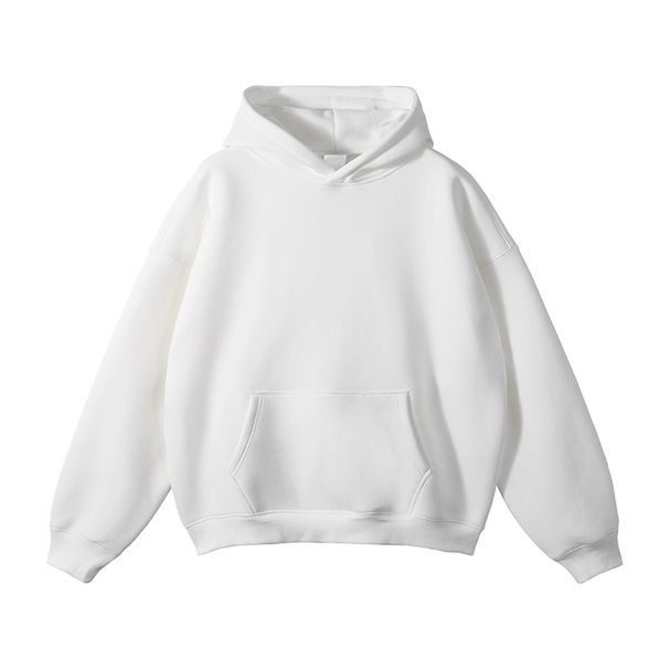 Dark Gray Short Boxy Sweater Men's Spring And Autumn Teen Stiff Hoodie American Retro Heavy Coat_viptrois.com