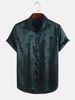 Men's Short-sleeved Shirt With High-end And Fashionable Style, Embossed Jacquard Lapel Button, Men_viptrois.com