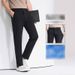Men's Comfort Stretch Casual Pants - Year-Round Slim Fit Wrinkle-Resistant Polyamide Trousers With Soft Drape For Business & Leisure_viptrois.com