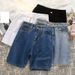 Men's Summer Lightweight Denim Shorts Trendy Loose Fit Casual Fashionable Brand Pants 5 Point Riding Breeches_viptrois.com