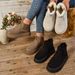 SHLIANG New Winter Women Snow Boots Plush Warm Non Slip Waterproof Ladies Flats Sneakers Casual Slip on Female Ankle Boots Botas Mujer Y0078_viptrois.com