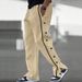 Men's Casual Drawstring Pants - Soft Polyester Lounge Sweatpants For Comfort & Style (Black, White, Grey, Khaki, Bluish) - S-XXXL_viptrois.com